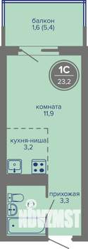 Студия квартира, вторичка, 23м2, 9/26 этаж