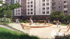 Студия квартира, строящийся дом, 117м2, 21/22 этаж