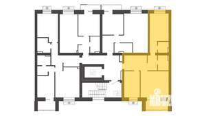 2-к квартира, вторичка, 67м2, 4/6 этаж