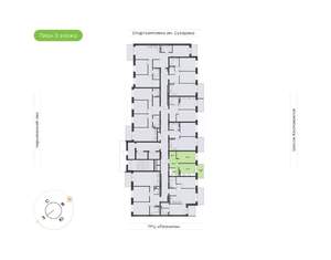 1-к квартира, вторичка, 37м2, 3/18 этаж