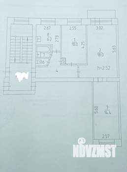3-к квартира, вторичка, 59м2, 5/5 этаж