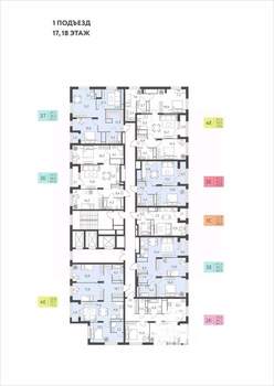 3-к квартира, вторичка, 68м2, 18/22 этаж
