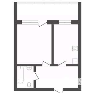 1-к квартира, вторичка, 31м2, 2/5 этаж