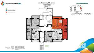 3-к квартира, вторичка, 67м2, 1/8 этаж