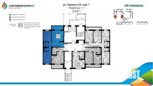 3-к квартира, вторичка, 56м2, 1/8 этаж