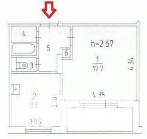 1-к квартира, вторичка, 40м2, 8/9 этаж