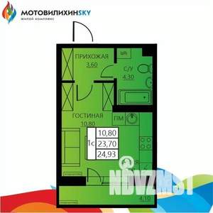 1-к квартира, вторичка, 25м2, 4/8 этаж